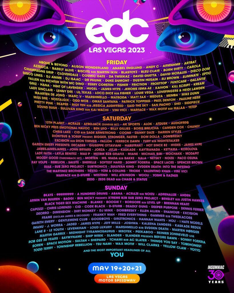 EDC Las Vegas 2023 Lineup