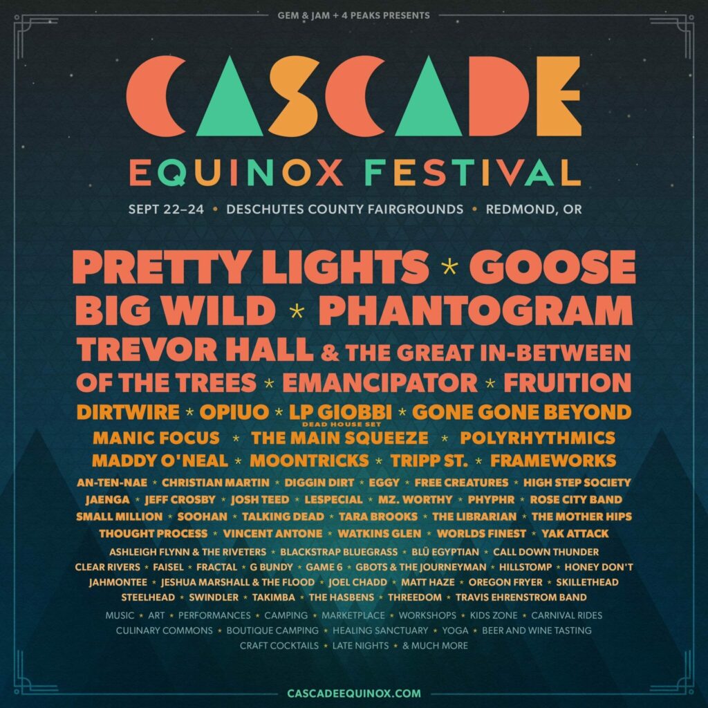 Cascade Equinox Festival 2023 Lineup