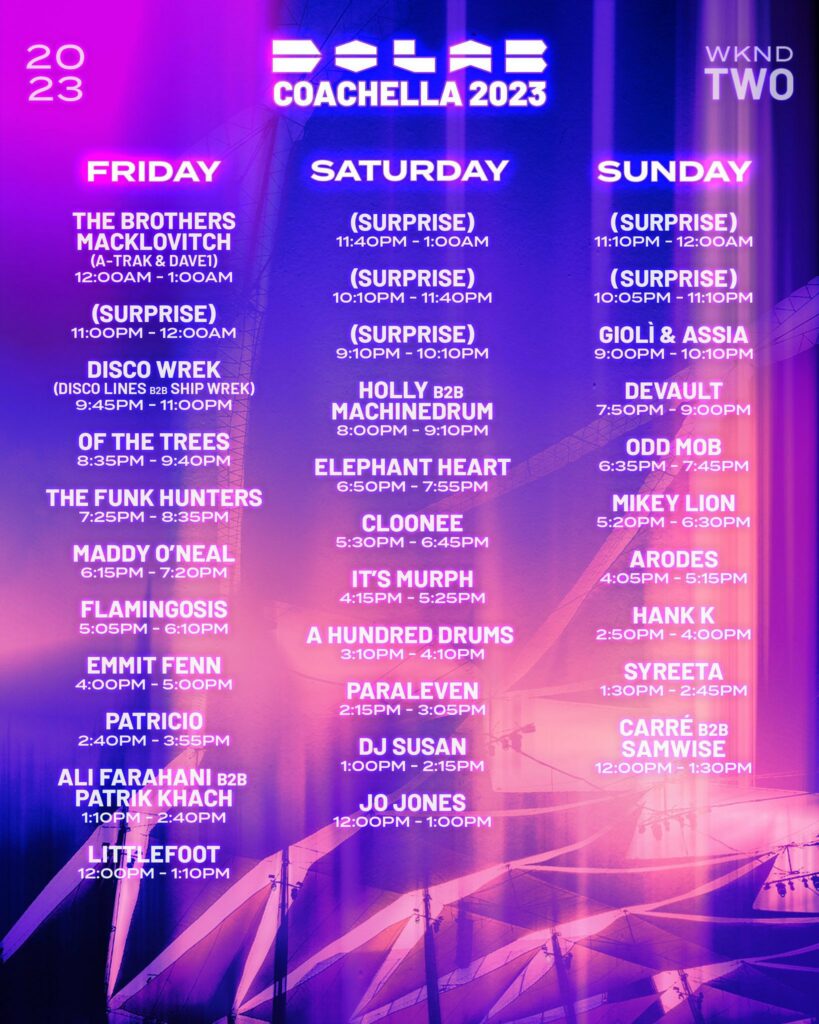 Coachella 2023 Set Times, Festival Map, and Essential Info | EDM Identity