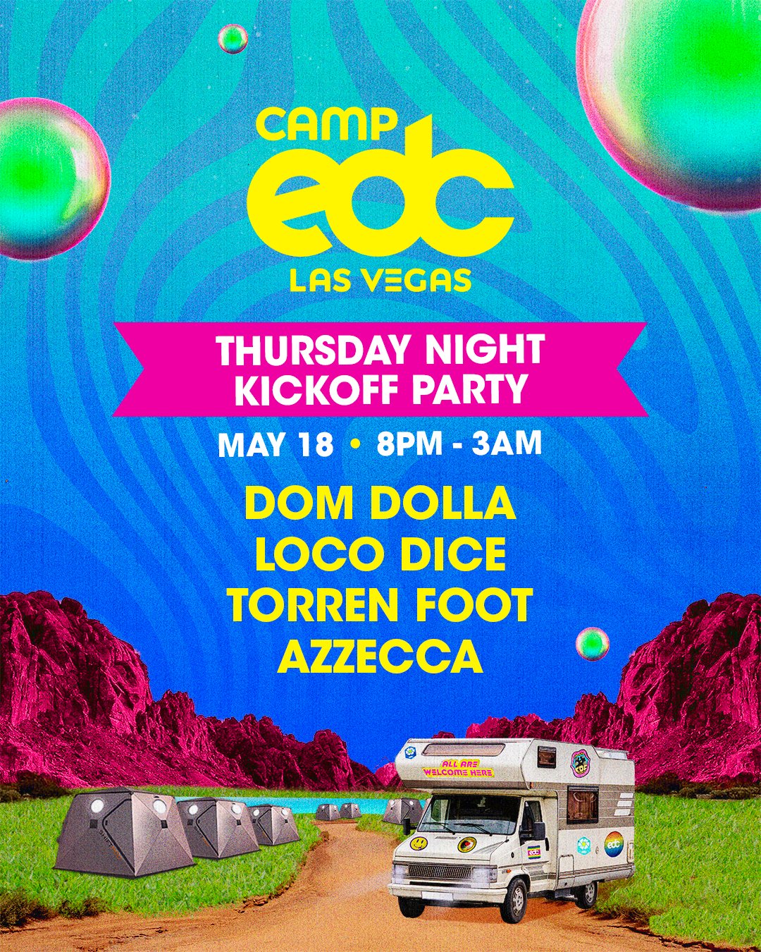 Camp EDC 2023 Exclusive Parties, Maps, and Essential Info EDM Identity