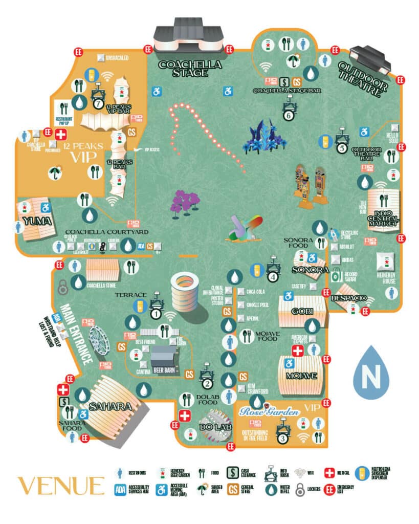 Coachella 2023 Festival Map