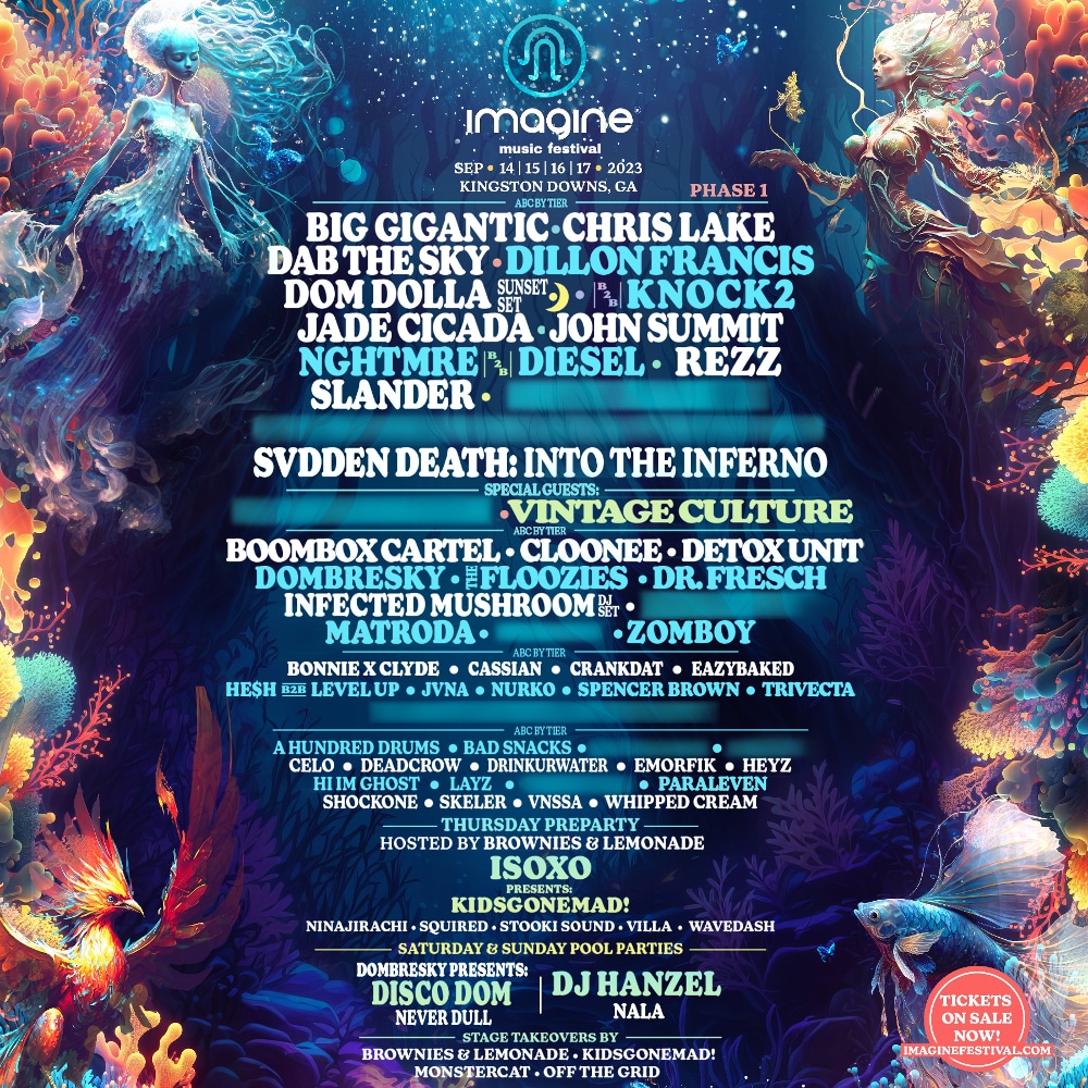 Imagine Music Festival 2023 Phase One Lineup 