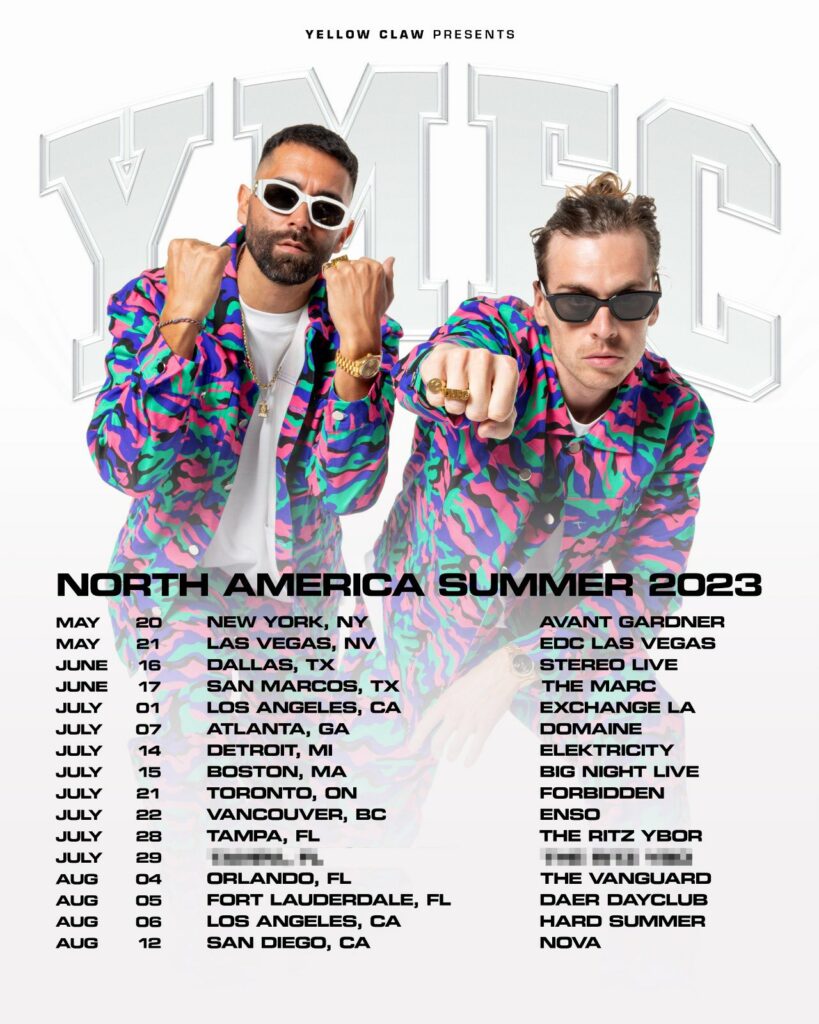 Yellow Claw North America Tour 2023