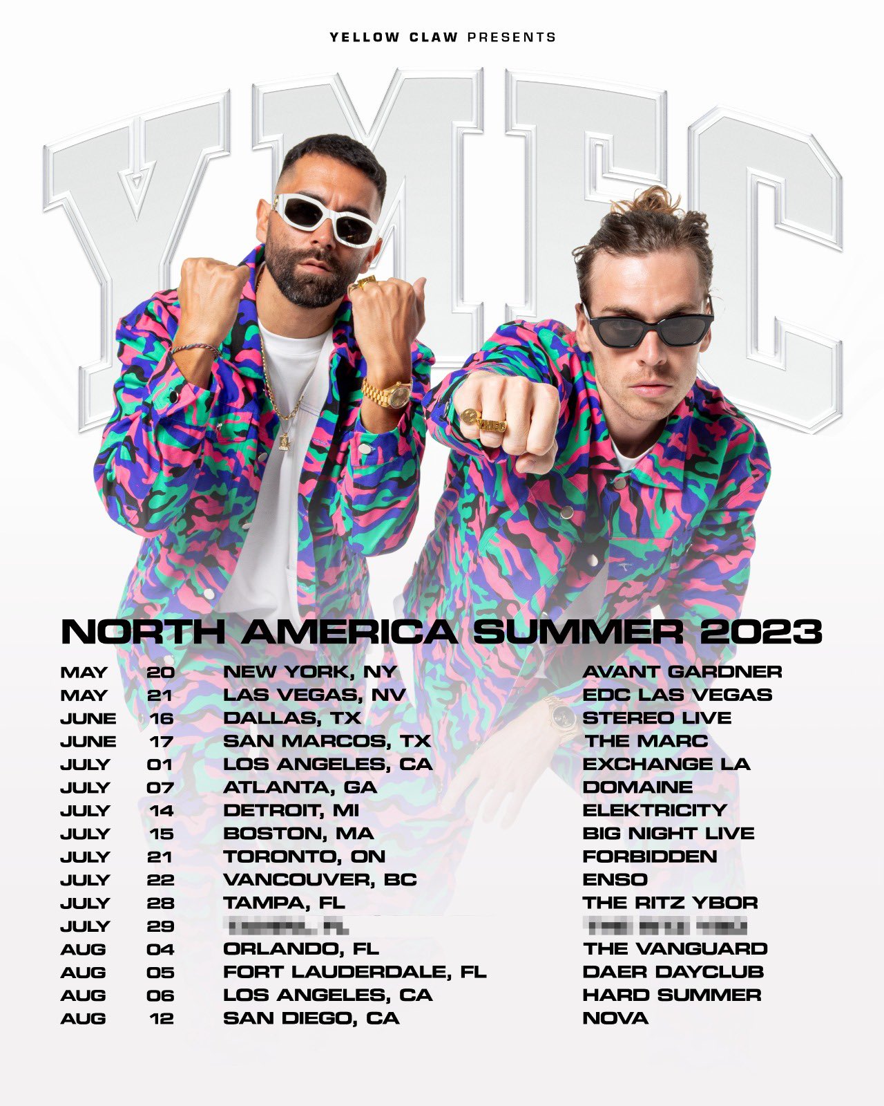 Yellow Claw Tour 2025