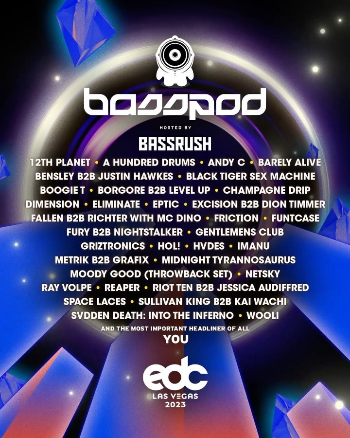 EDC Las Vegas 2023 Lineup - bassPOD