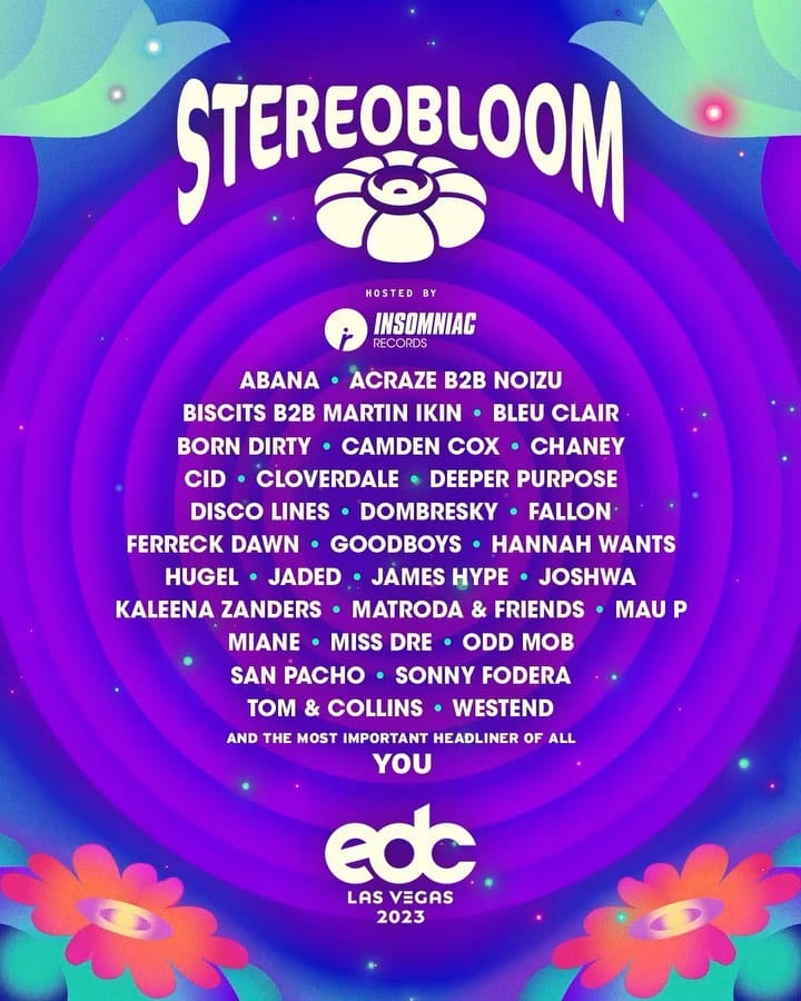 EDC Las Vegas 2023 Lineup - stereoBLOOM