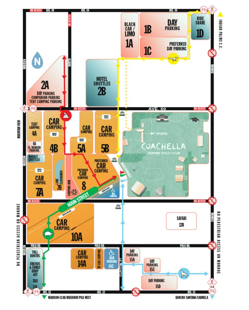 Coachella 2023 Parking Map