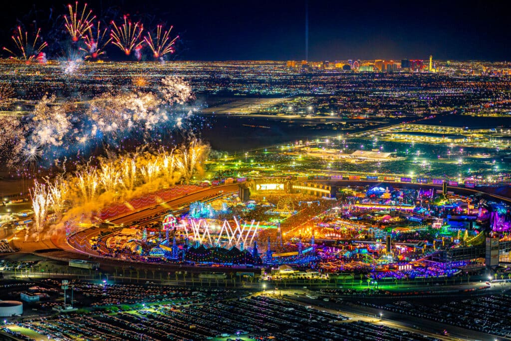 EDC Las Vegas 2023 Aerial