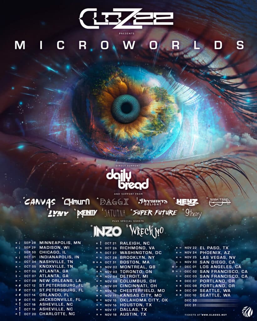 CloZee Microworlds Tour Flyer