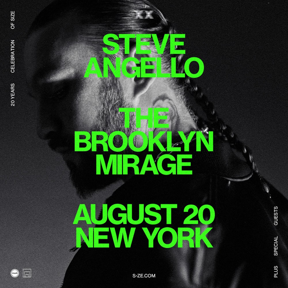 Steve Angello @ The Brooklyn Mirage Announcement flyer