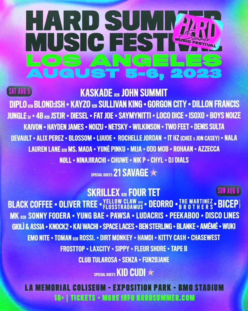 HARD Summer 2023 - Lineup