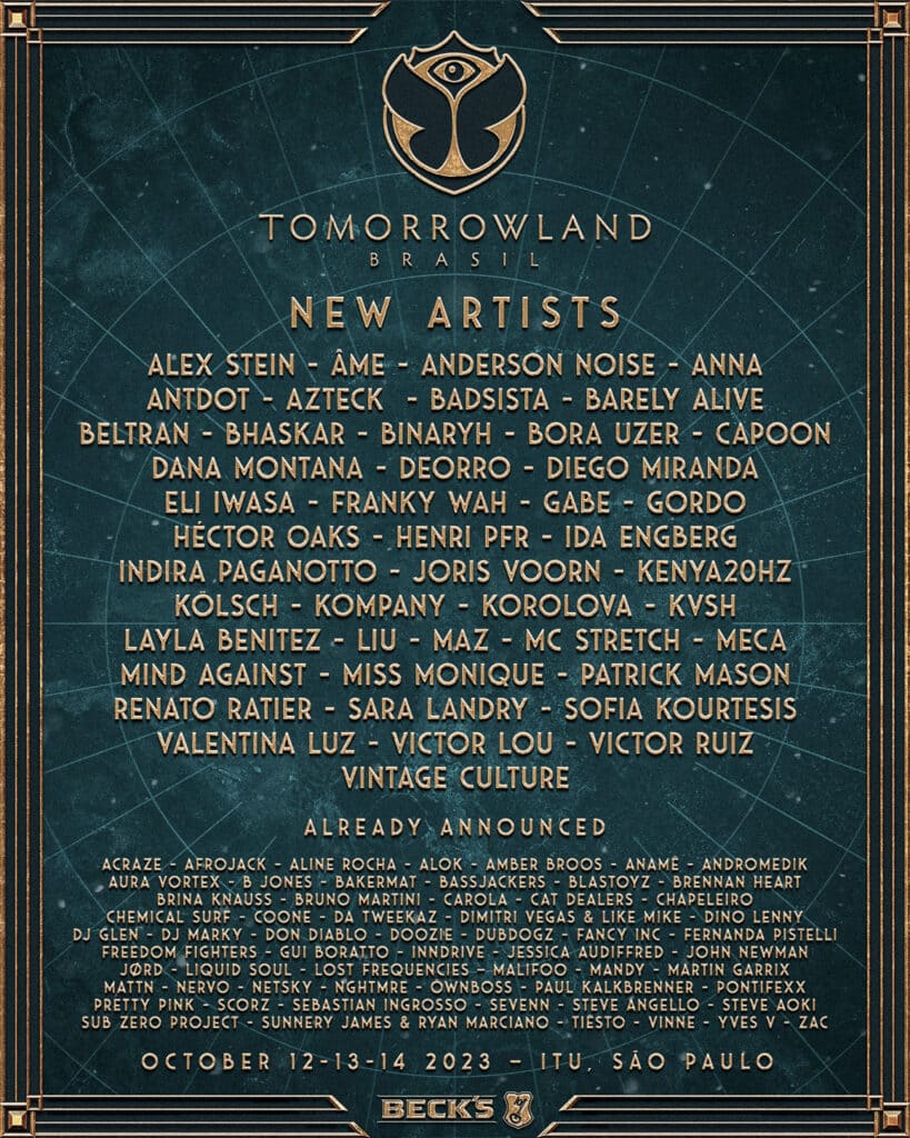 Tomorrowland Brasil Reveals More Artists on 2023 Lineup EDM Identity