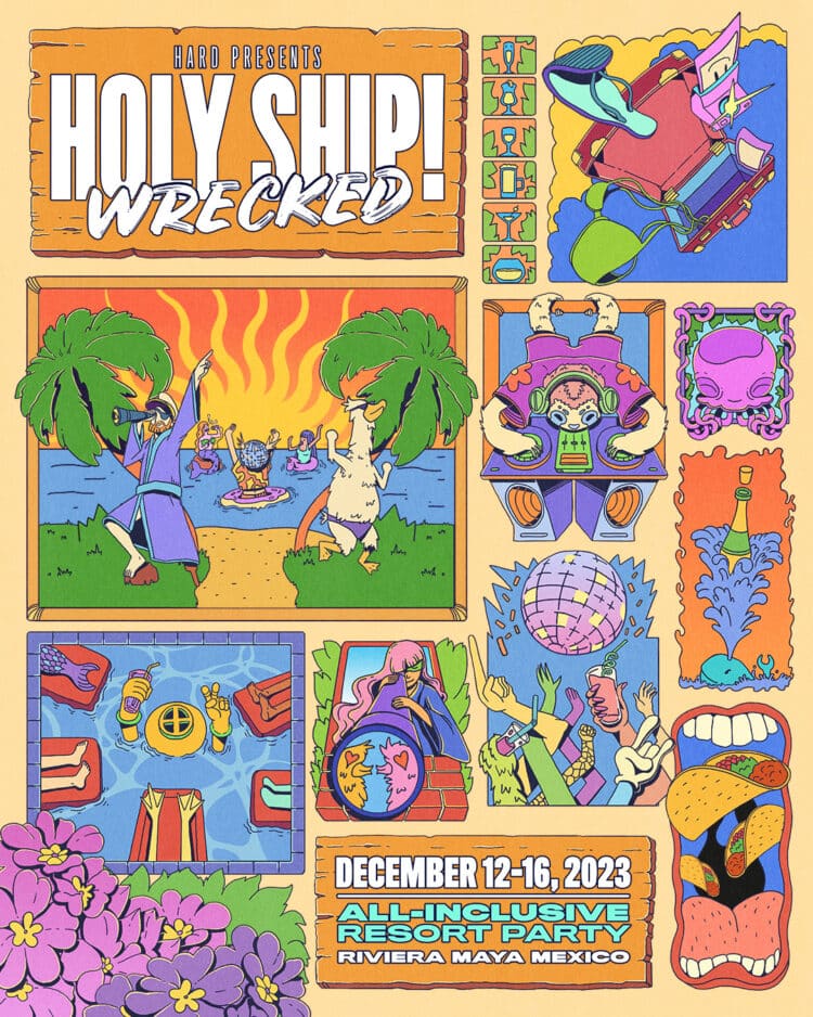 Holy Ship! Wrecked Drops 2023 Dates and OnSale Info EDM Identity