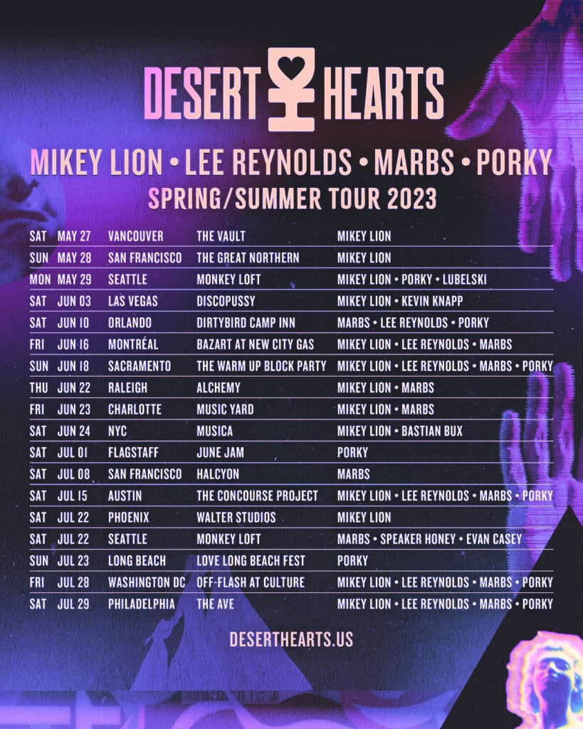 Desert Hearts Spring/Summer Tour 2023 - Dates & Venues