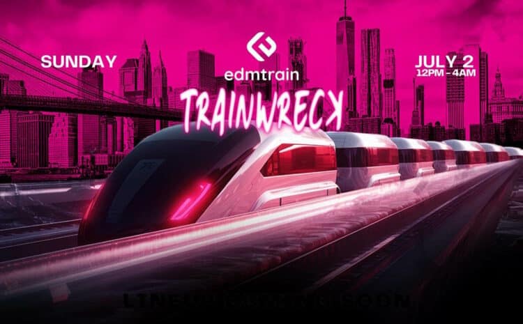 EDMTRAIN Trainwreck Announcement Flyer