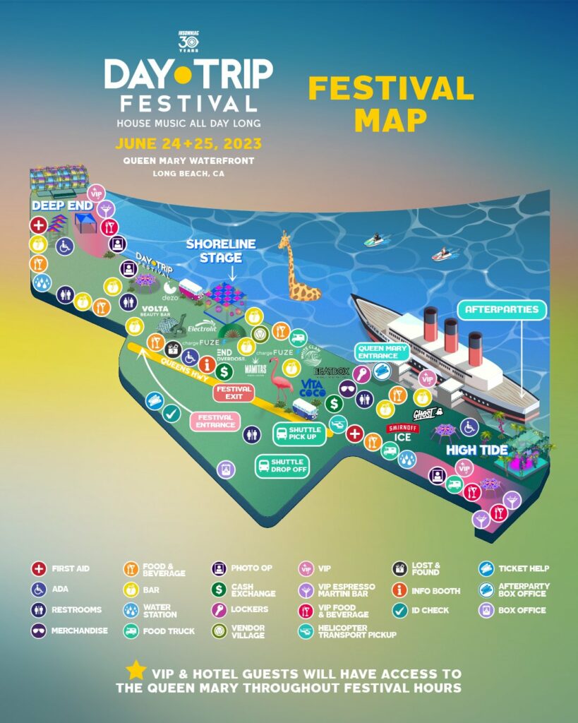 Day Trip Festival 2023 Map
