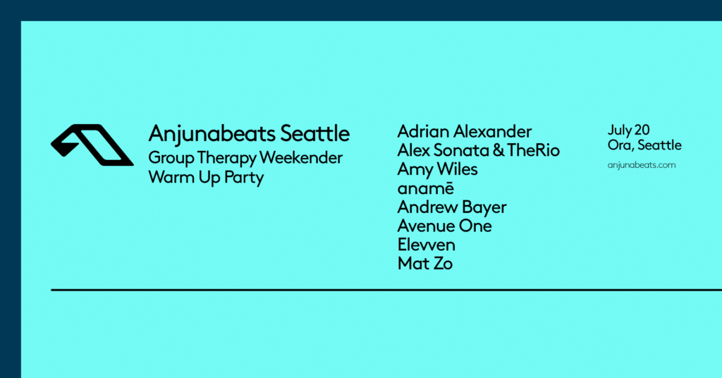 Anjunabeats Seattle 2023 Lineup