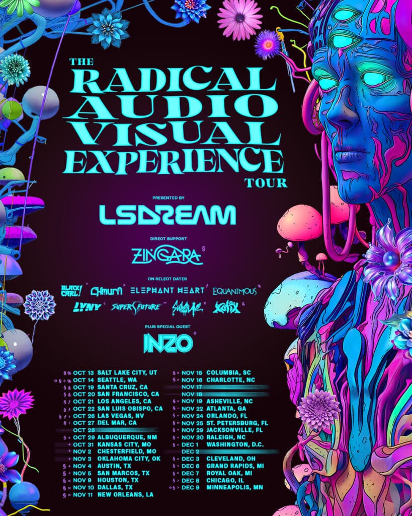 LSDREAM Presents The Radical Audio Visual Experience Tour 2023 - Dates & Venues