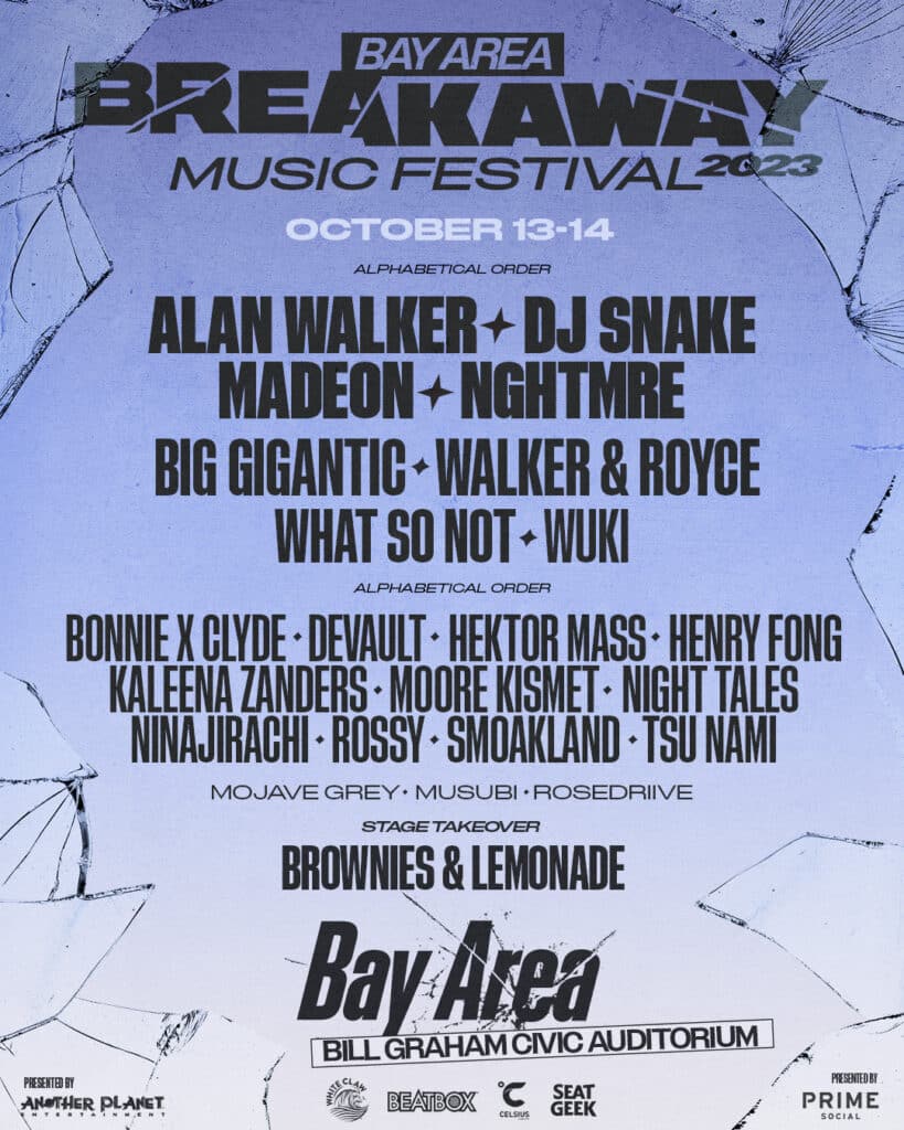 Breakaway Festival Bay Area 2023 - Lineup