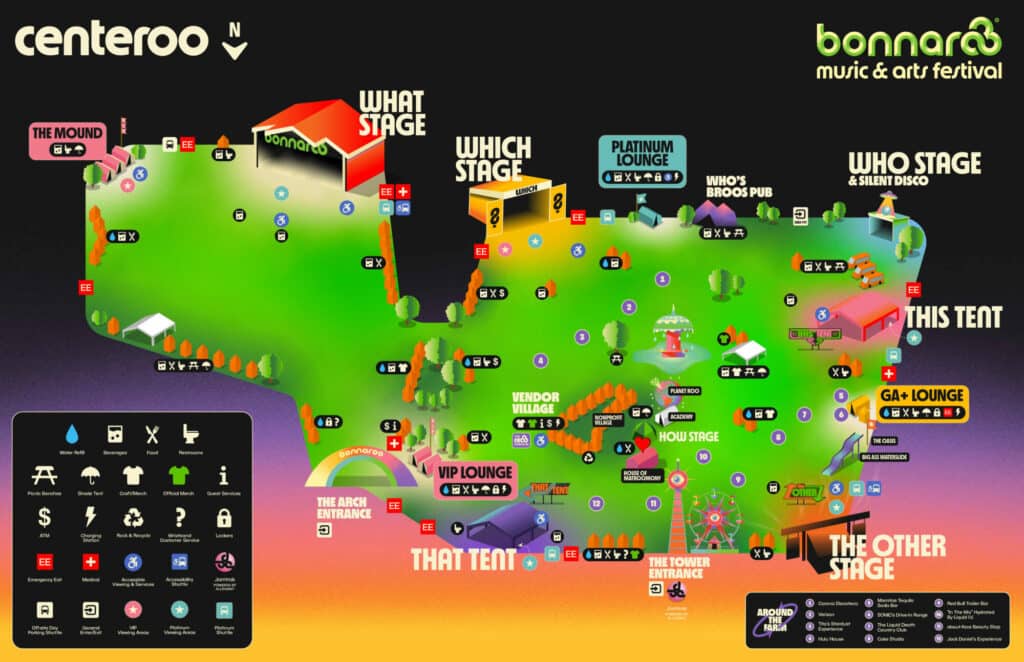 bonnaroo 2023 festival map