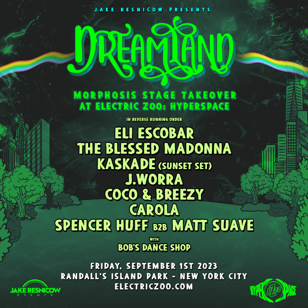 Electric Zoo 2023 - Dreamland Stage Lineup