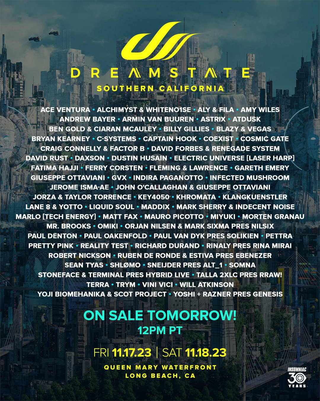 Full Lineup Revealed for Dreamstate SoCal 2025 EDM Identity