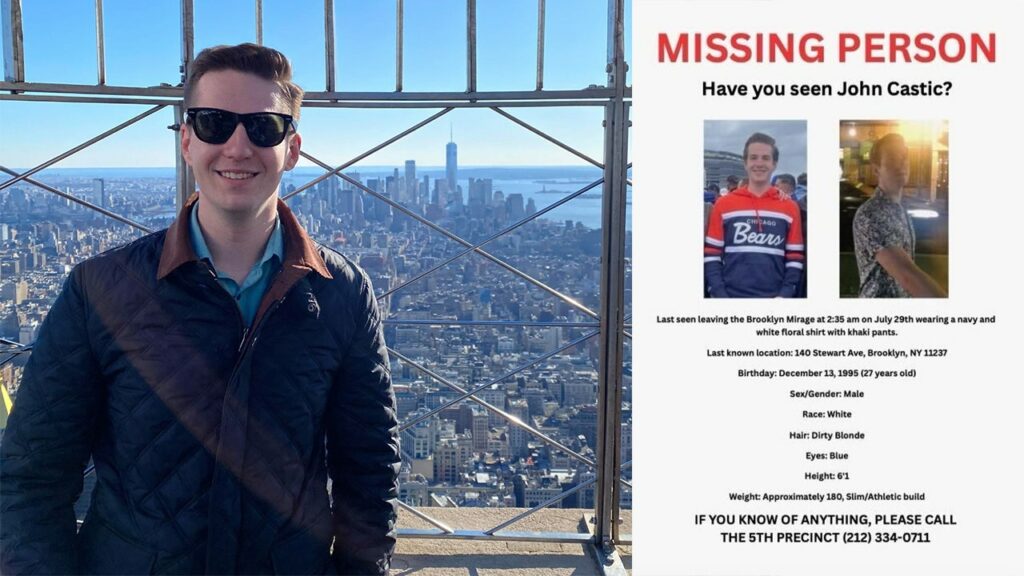 John Castic Missing Person Flyer