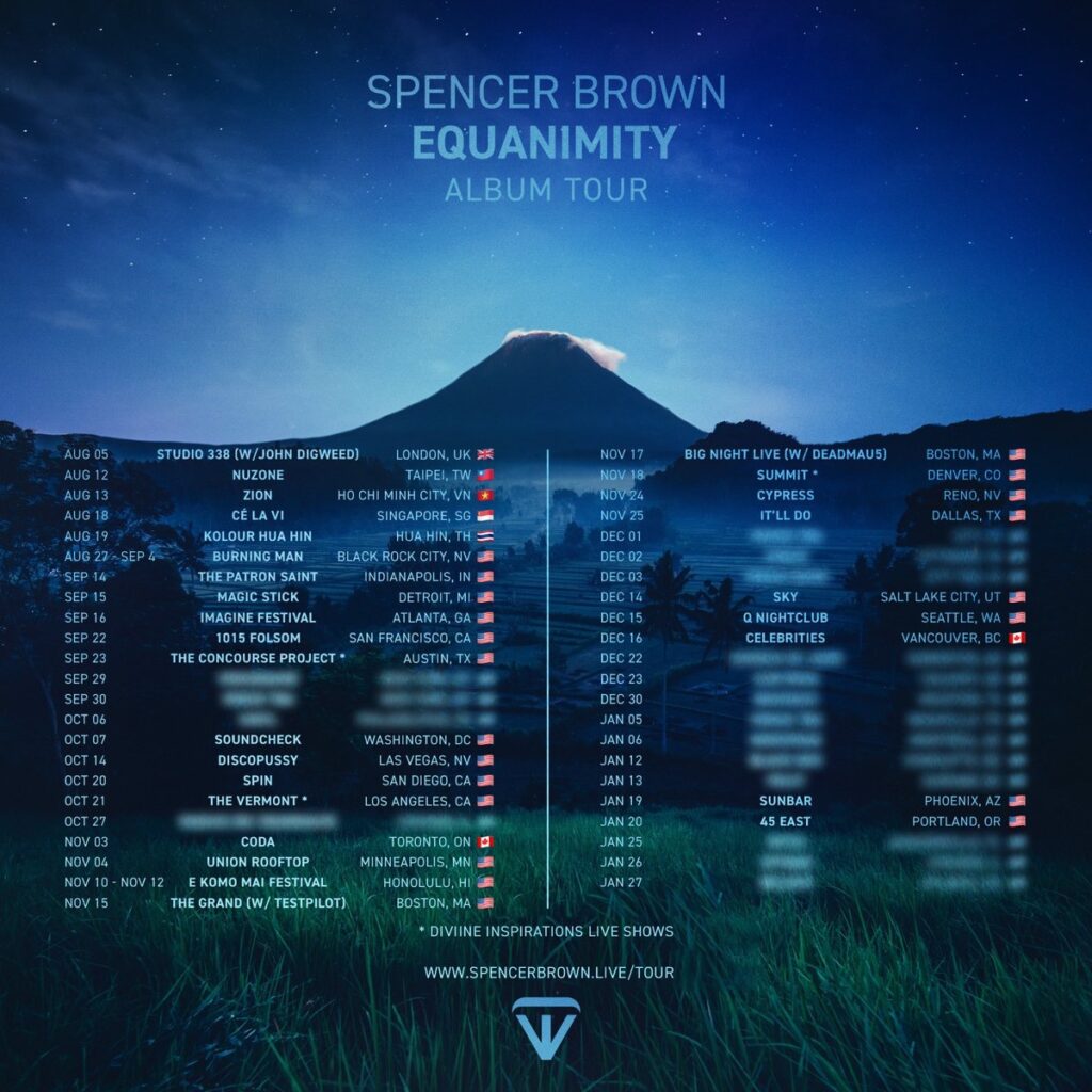 Spencer Brown Equanimity Album Tour 2023