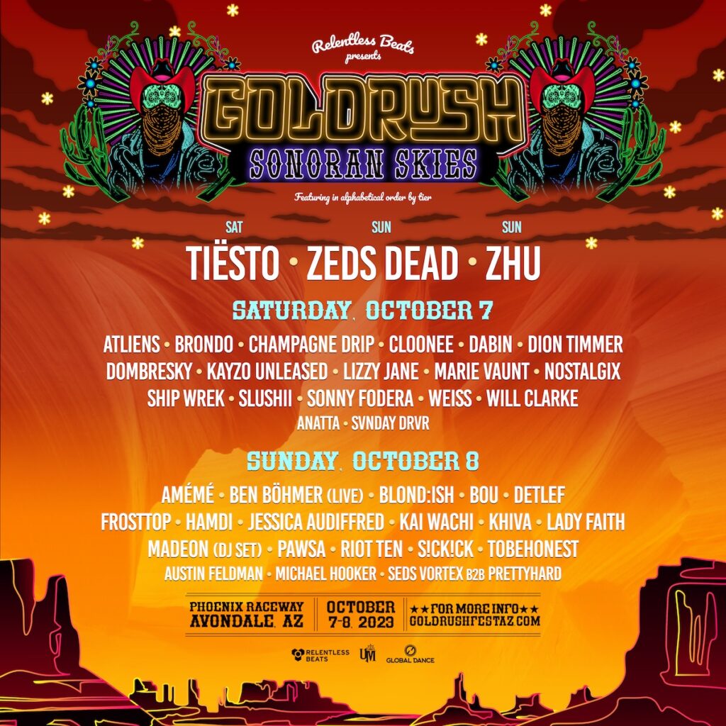 Goldrush Fest AZ 2023 - Lineup