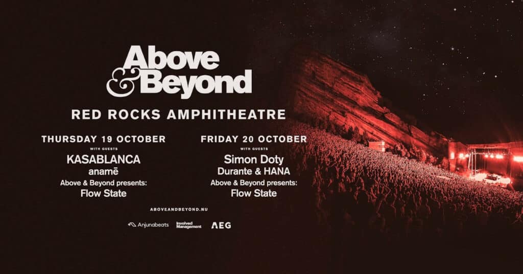 Above & Beyond at Red Rocks 2023 - Lineup