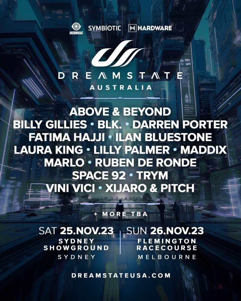 Dreamstate Australia 2023 Phase One Lineup