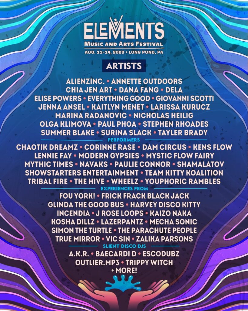 Elements 2023 - Artists lineup