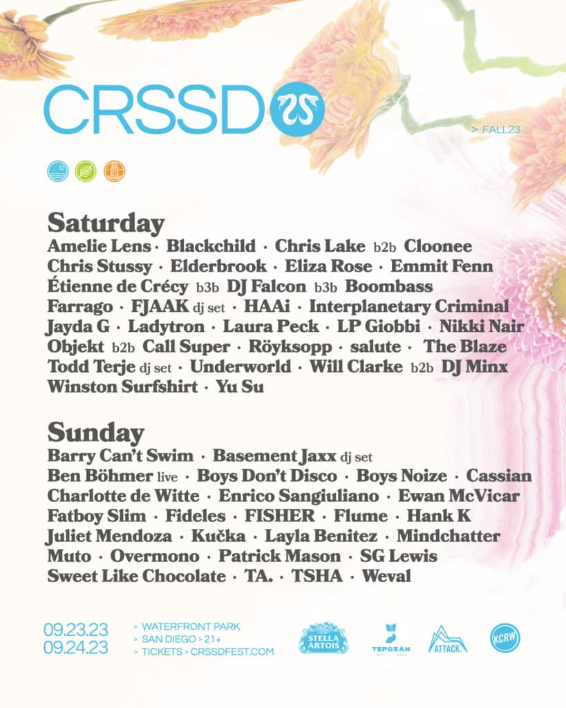 CRSSD Festival Fall Finalizes 2023 Lineup EDM Identity