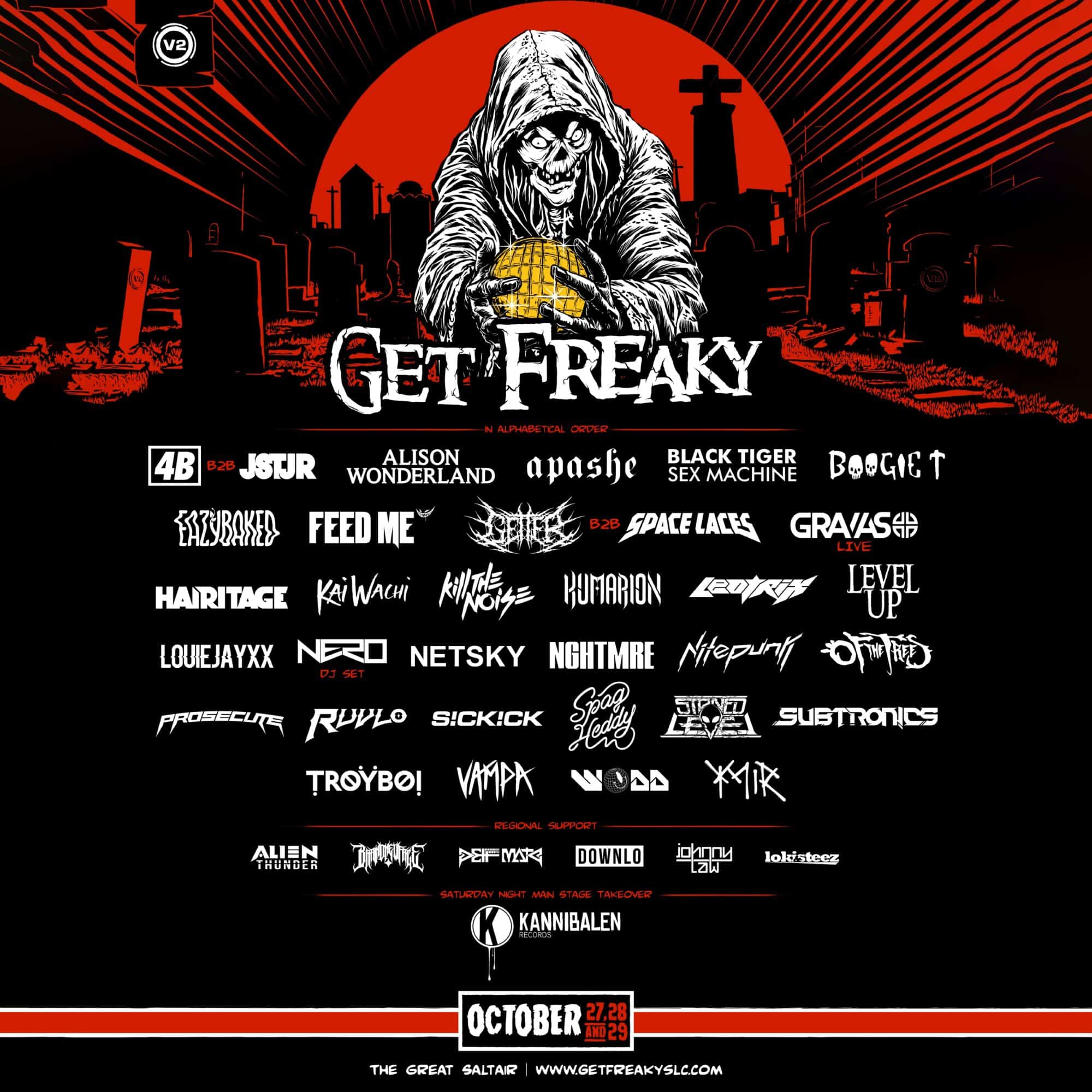 V2 Presents Drops Lineup for Get Freaky 2023 EDM Identity