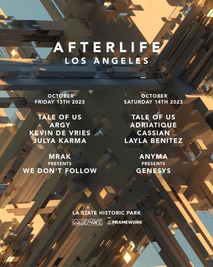 Lineups Revealed for Afterlife Los Angeles EDM Identity