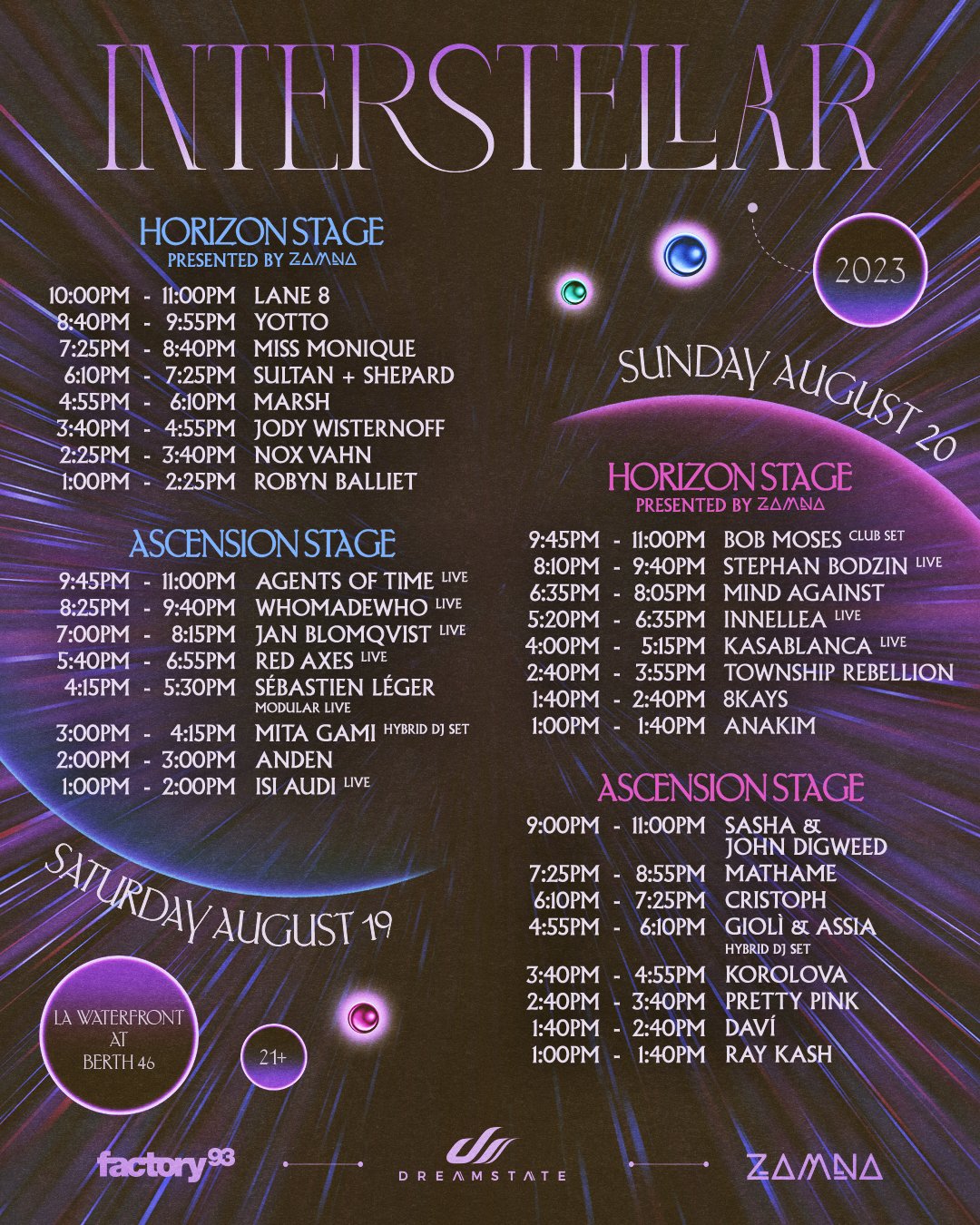 Interstellar 2023 Set Times, Festival Map, and Essential Info EDM