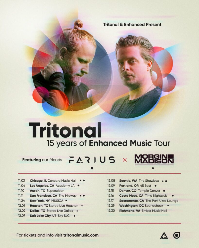 Tritonal & Enhanced Present 15 Years of Enhanced Music Tour 2023
