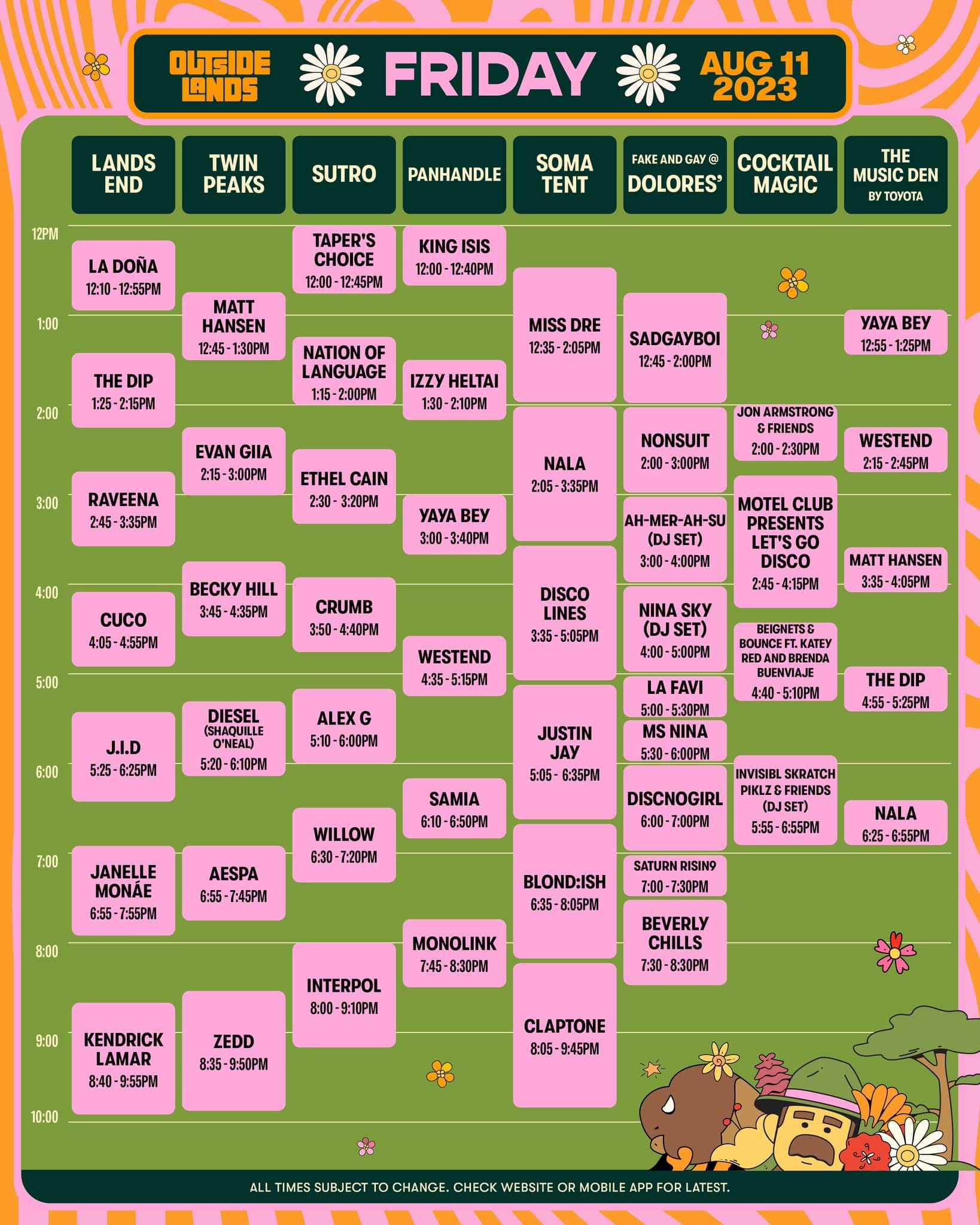 Outside Lands 2023 Set Times and Essential Info EDM Identity
