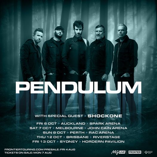 Pendulum 2023 Australia tour date flyer