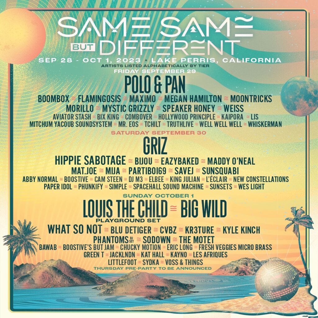 Same Same But Different 2023 - Daily Lineups