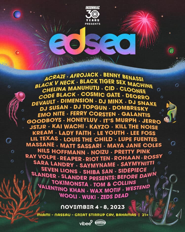 EDSea Releases Lineup For Maiden Voyage | EDM Identity