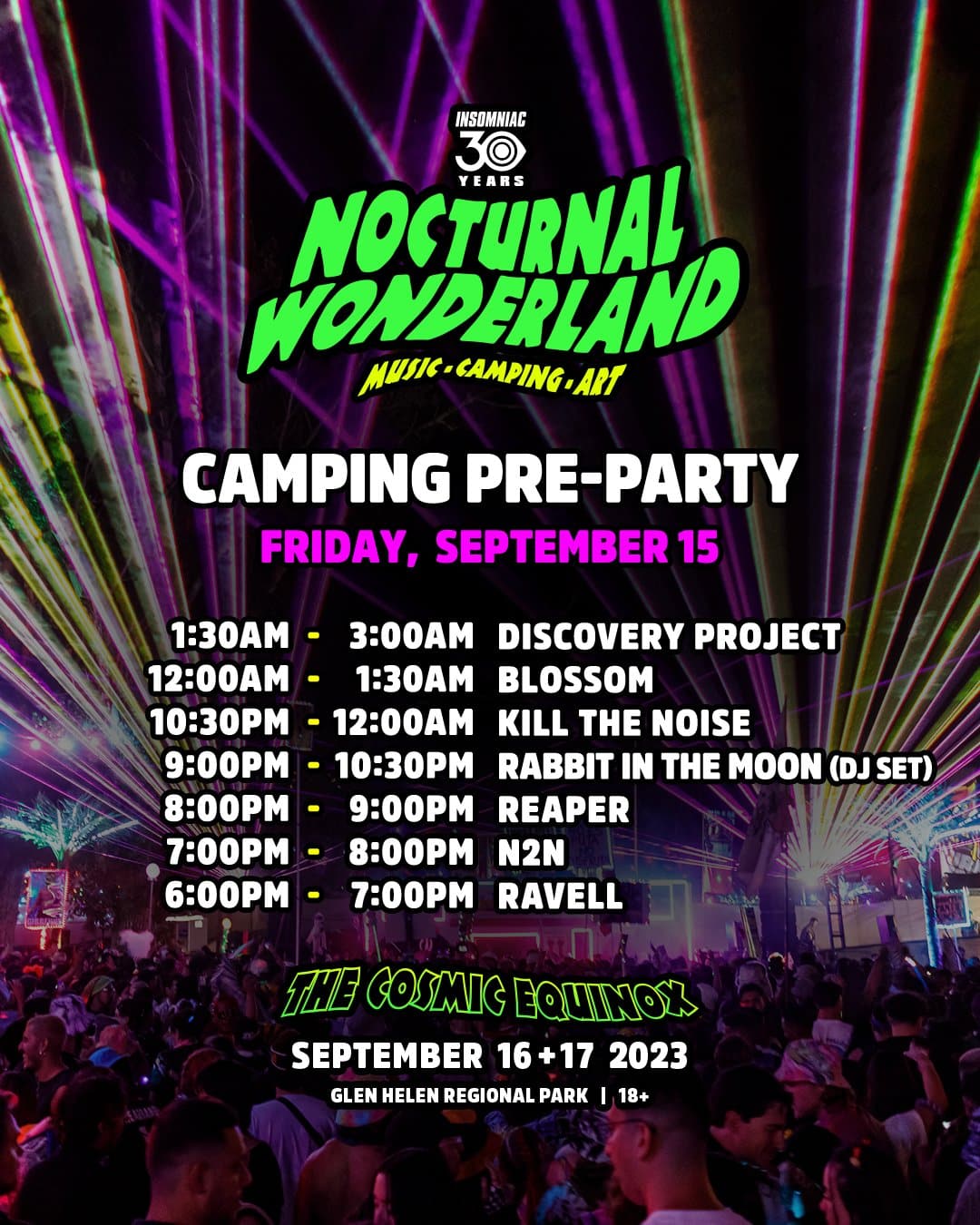 Nocturnal Wonderland 2023 Set Times and Essential Info EDM Identity