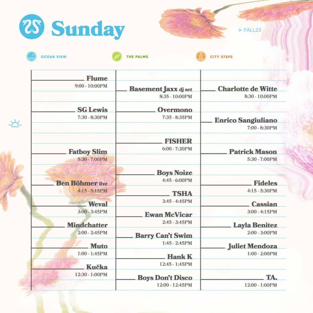 CRSSD Festival Fall 2023 Set Times and Essential Info EDM Identity