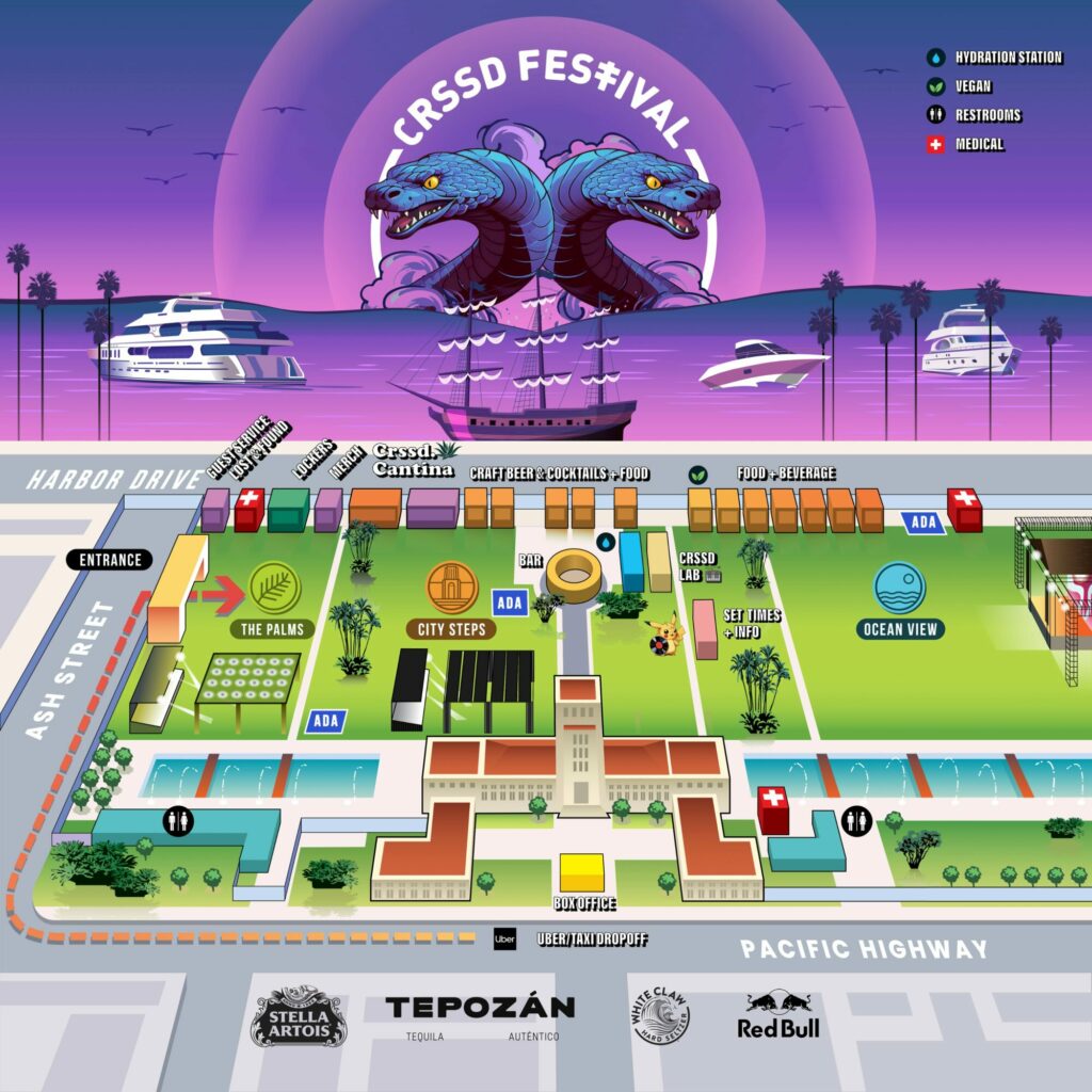 CRSSD Festival Fall 2023 Festival Map
