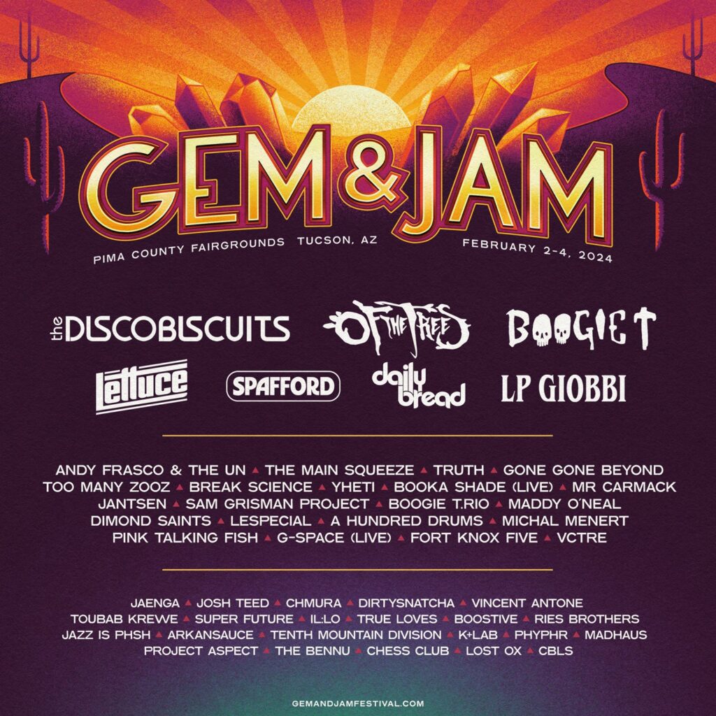 Gem & Jam 2024 - Lineup