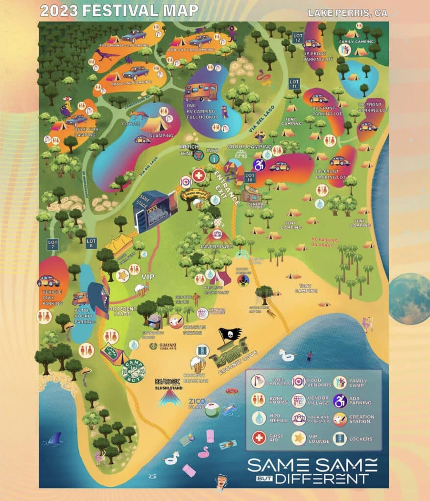Same Same But Different 2023 Festival Map