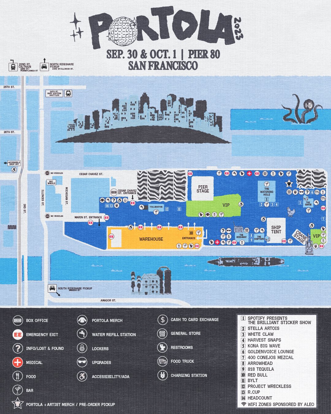 Portola Festival 2023 Set Times And Essential Info EDM Identity   Portola Map 