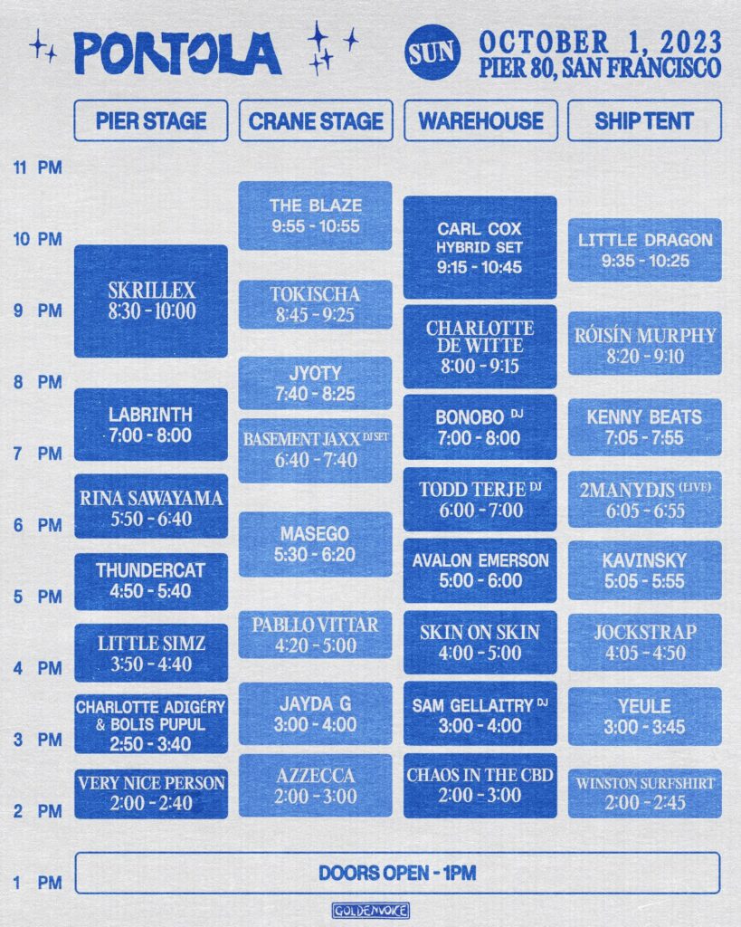 Portola Festival 2023 Set Times and Essential Info EDM Identity