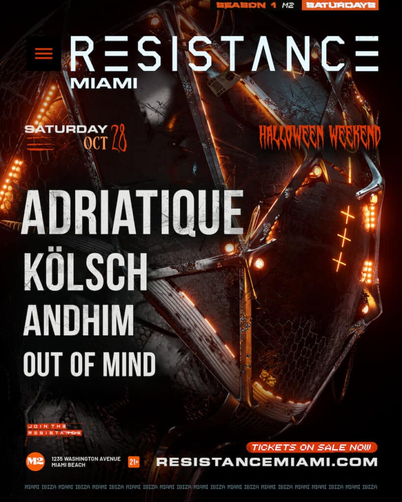 RESISTANCE Miami @ M2 Halloween Lineup 2023