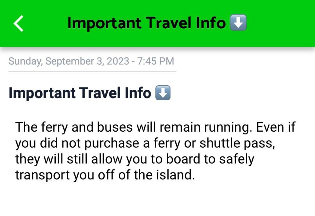 Ezoo 2023 - Travel Info Notification